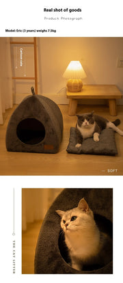 Nidofé Refuge — niche textile pour chat — vue 11