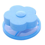 Filtre Nidofé Écume bleu, avec dessus en forme de fleur et filet circulaire.