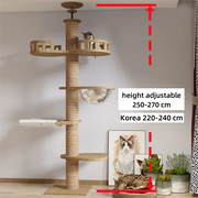 Nidofé Verticale — arbre à chat sol-plafond — vue 9