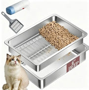 Nidofé Inox Ouvert — bac à litière ouvert — vue 10
