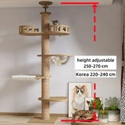Nidofé Verticale — arbre à chat sol-plafond — vue 2