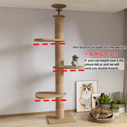 Nidofé Verticale — arbre à chat sol-plafond — vue 12