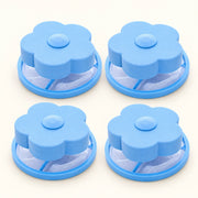 Quatre filets flottants bleus — vue studio illustrative