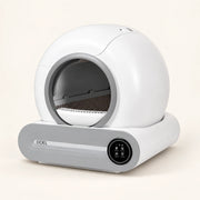 Litière automatique DOEL blanche et grise — vue studio